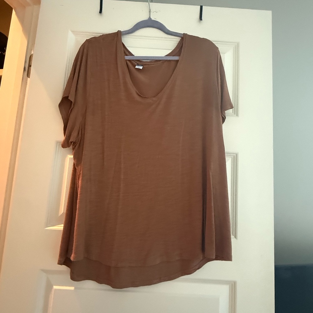 Old Navy Brown Short Sleeve Top